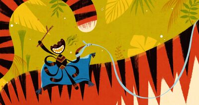 Anansi de spin en de gulzige tijger