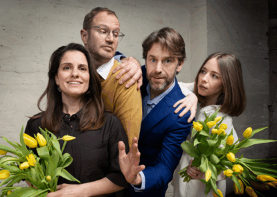 De foto van Remko Vrijdag, Rosa da Silva, Johan Goossens en Yara Alink 